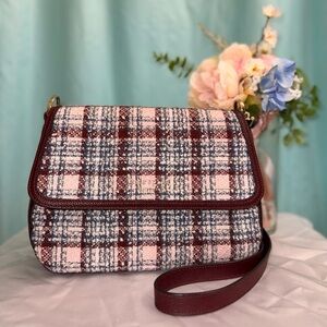 Like New - Kate Spade Tweed Flap Crossbody Bag